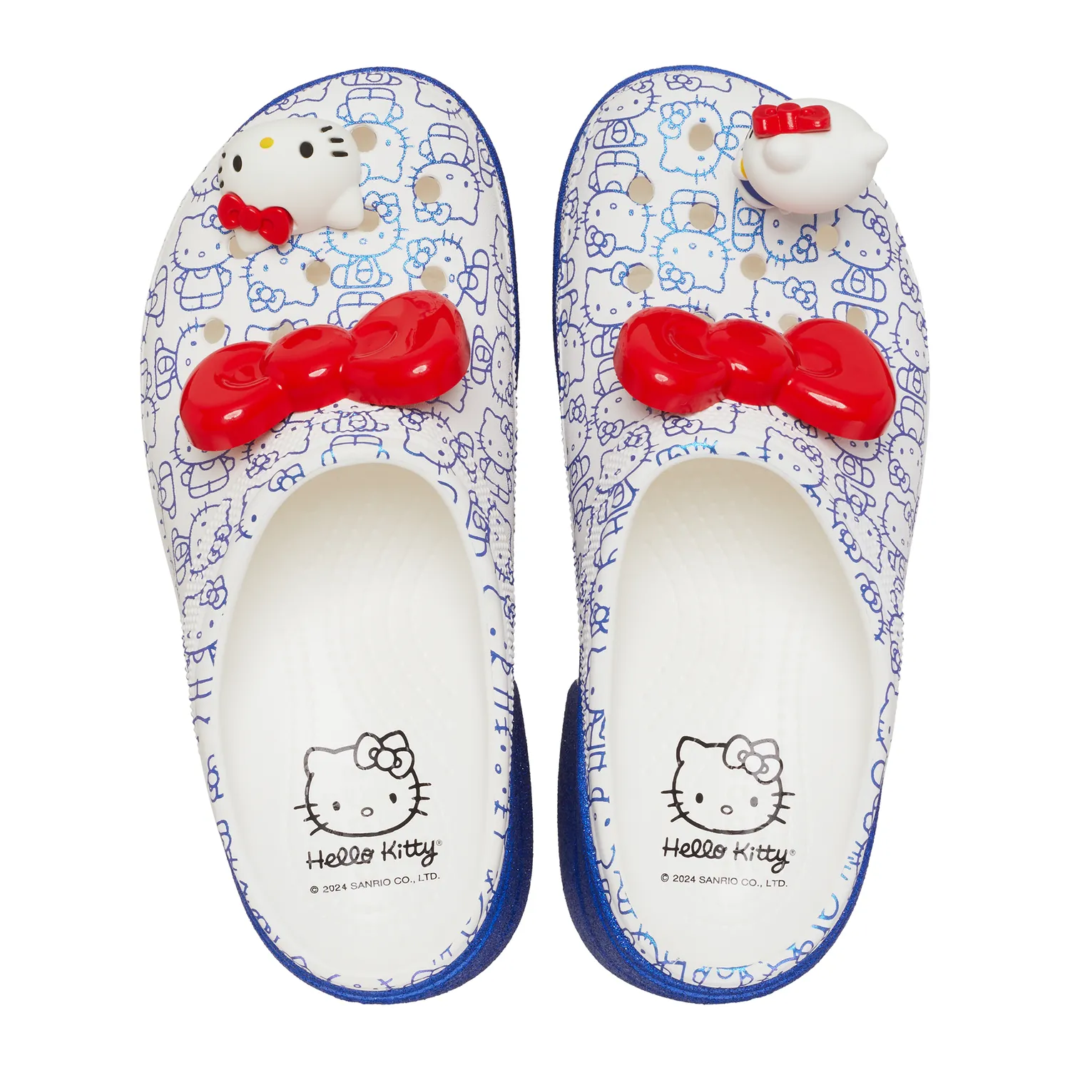 Hello Kitty x Crocs Adult Siren Heeled Clog tresko hvit M2W4 høy hæl