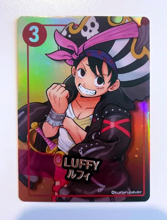 Kururu4ever One Piece Holographic Card Collection Set 1 samlekort holografisk