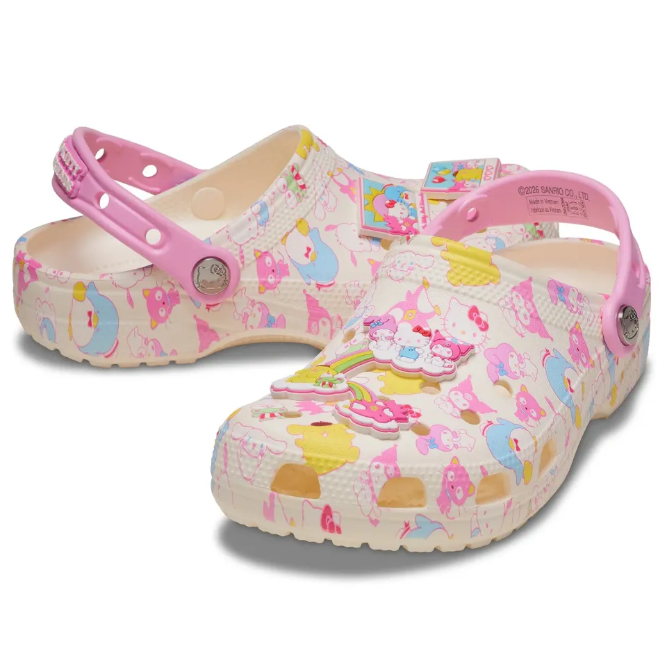 Hello Kitty and Friends x Crocs Adult Pastel Classic Clog sko Multi voksen