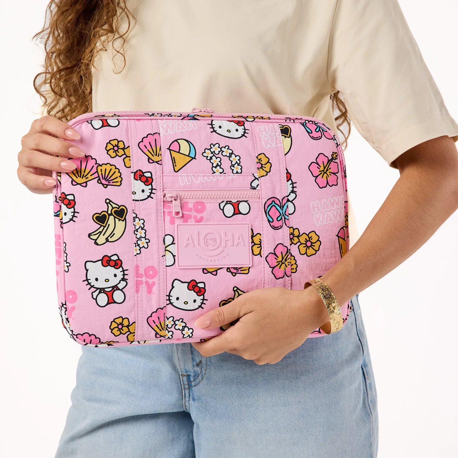 Hello Kitty x Aloha Collection Keep It Light 13" Laptopetui rosa, sprutsikkert