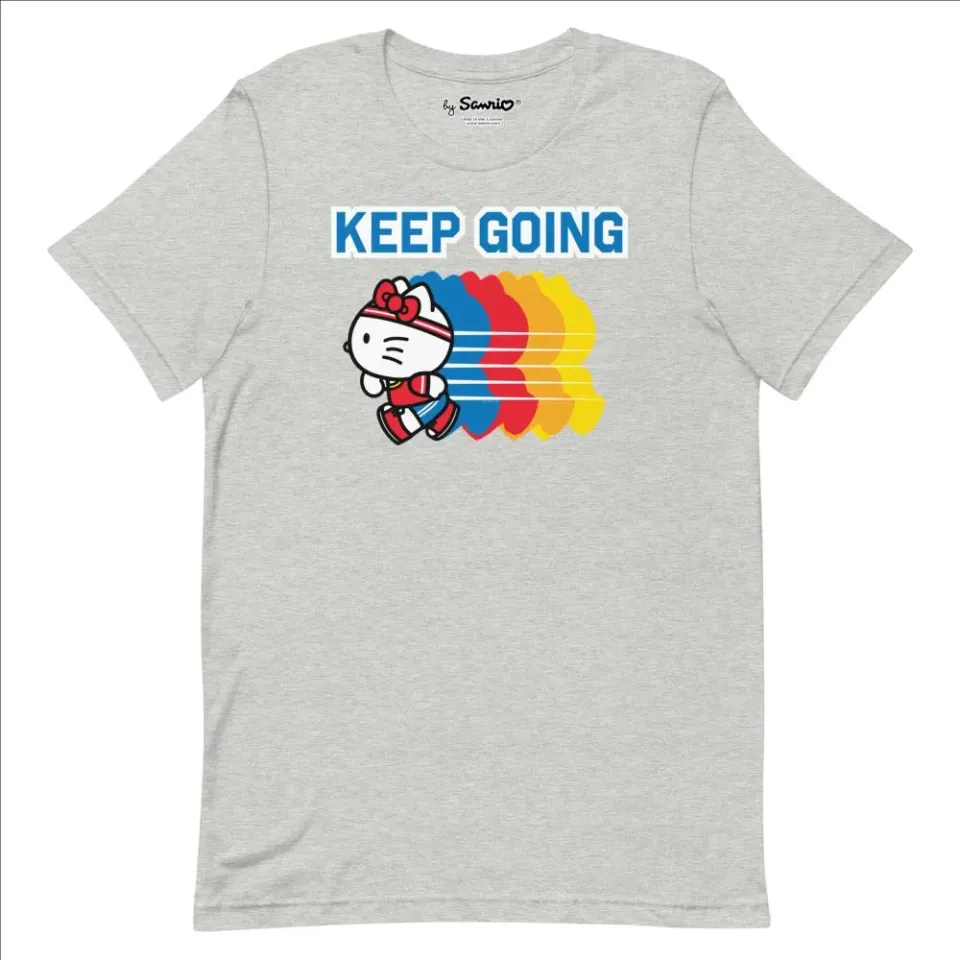 Hello Kitty Keep Going T-Shirt t-skjorte Athletic Heather