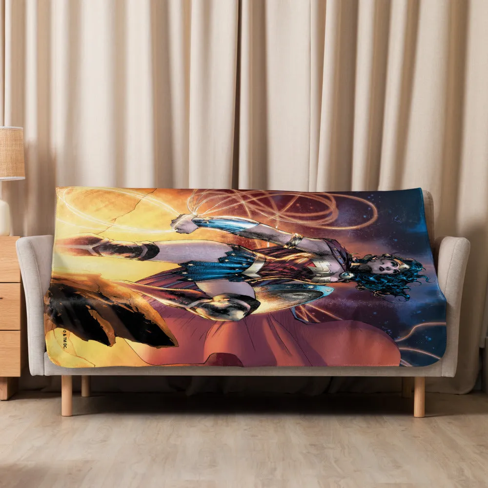 Batman Wonder Woman Lasso & Shield Sherpa Blanket sherpapledd 50 × 60 tommer