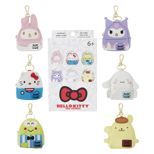 Hello Kitty and Friends Loungefly Classic miniryggsekk-nøkkelring blindboks
