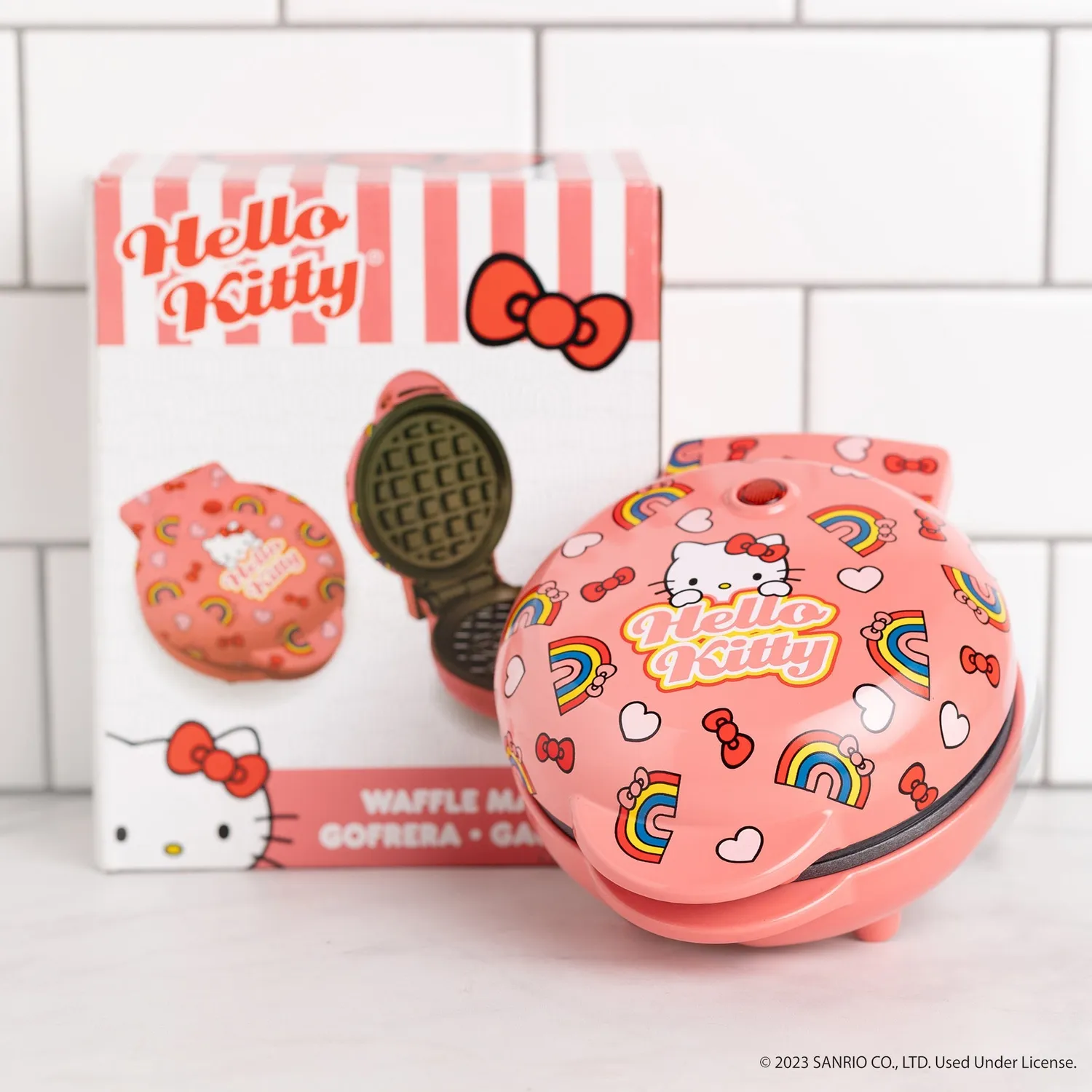 Hello Kitty Mini Waffle Maker vaffeljern 120 V