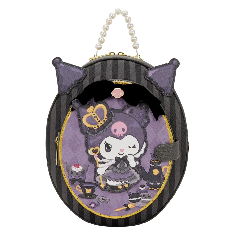 Hello Kitty Loungefly Kuromi 20th Anniversary Mini Backpack ryggsekk