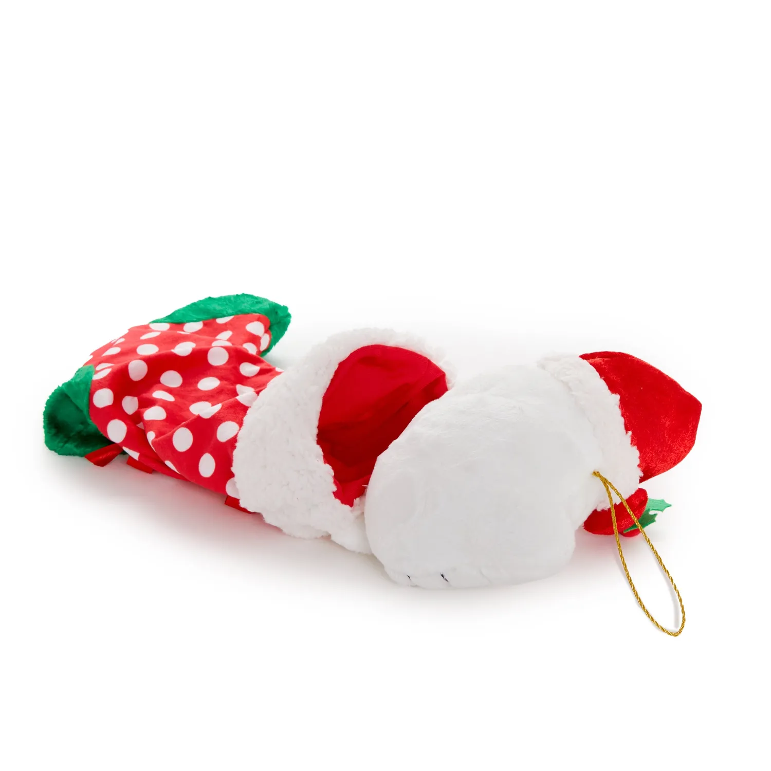 Hello Kitty Holiday Bows Stocking julestrømpe rød 1 stk broderte detaljer