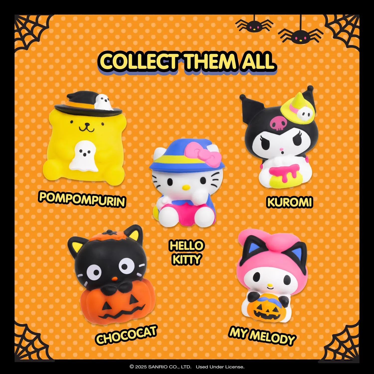 Hello Kitty Hello Kitty and Friends SquiSHU Halloween Capsule Series 8 figur 1 stk