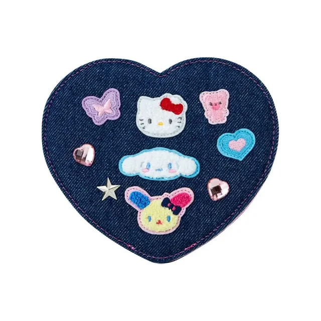 Hello Kitty Sanrio Characters Folding Stand Mirror speil – Denim Patch