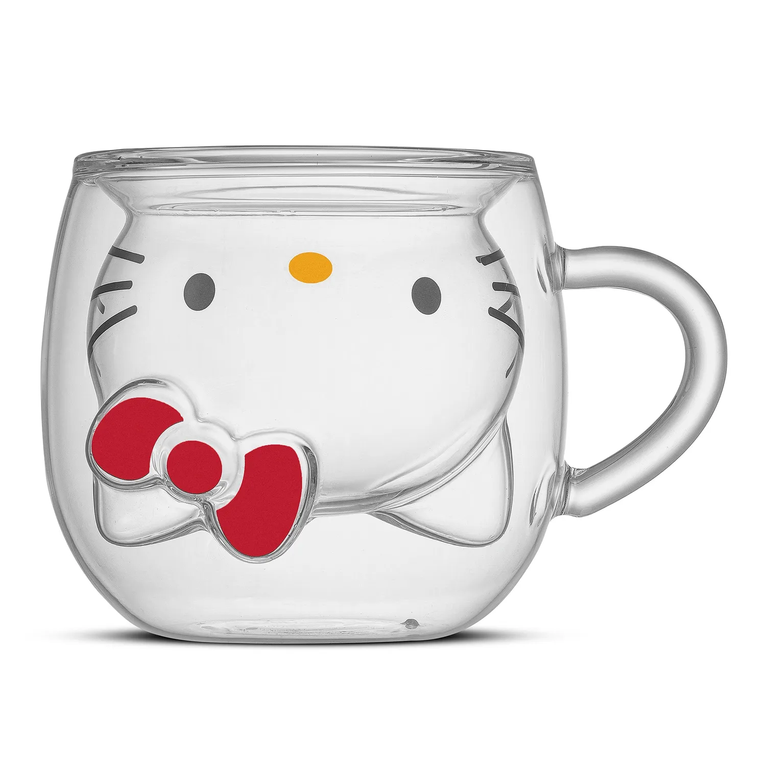 Hello Kitty 3D Double Wall Coffee Mug glasskrus 13,5 oz