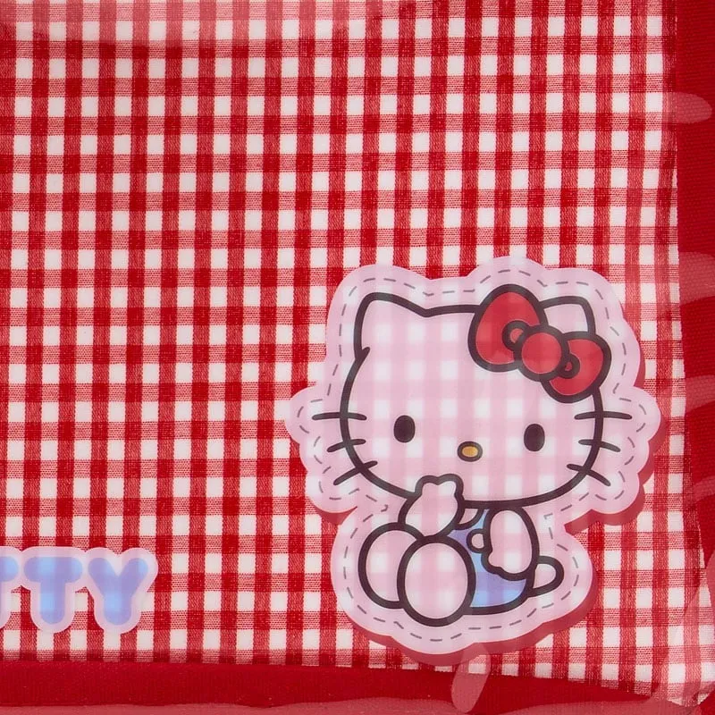 Hello Kitty Gingham Flat Pouch flatmappe rutete