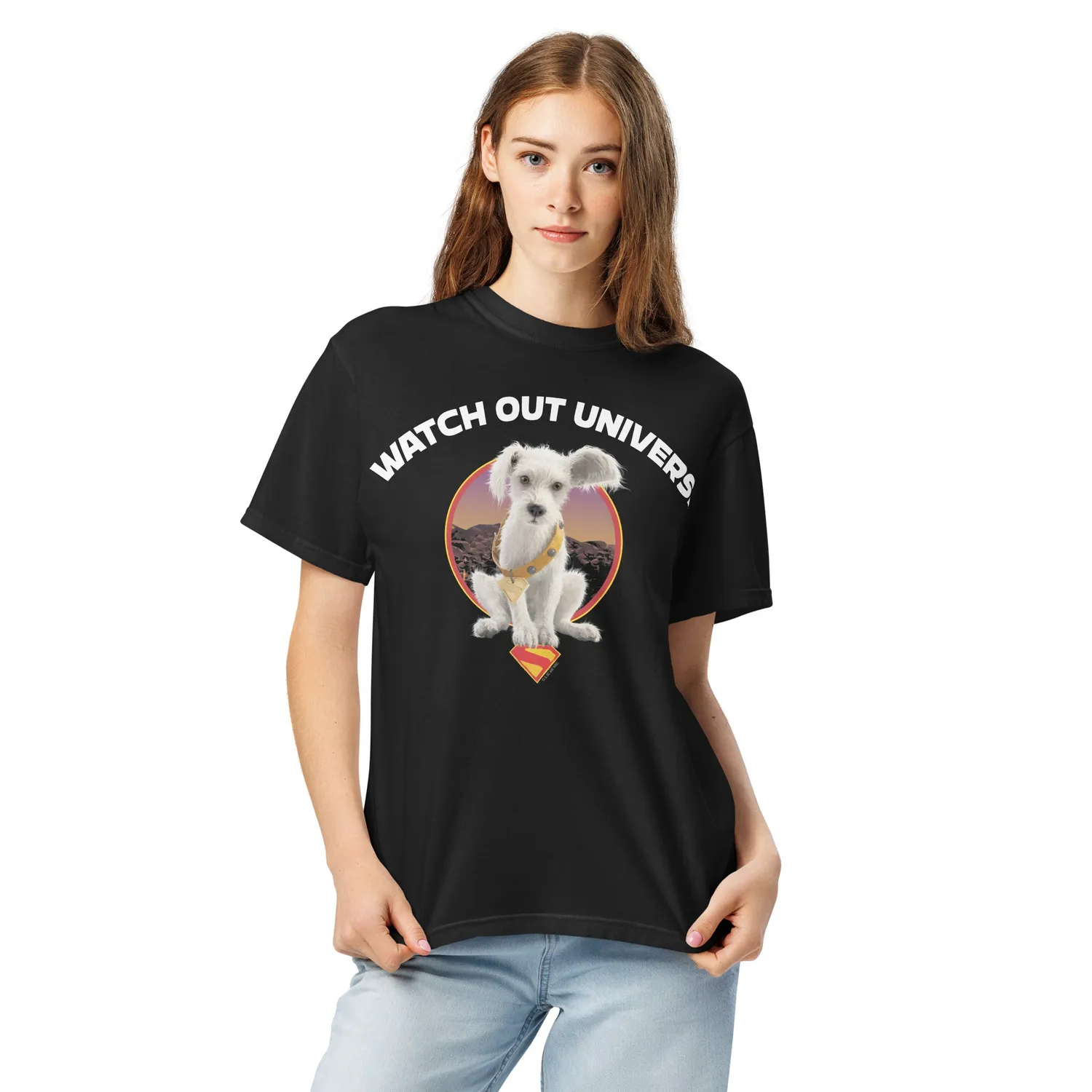 Supergirl (2026) Puppy Krypto Comfort Colors T-skjorte