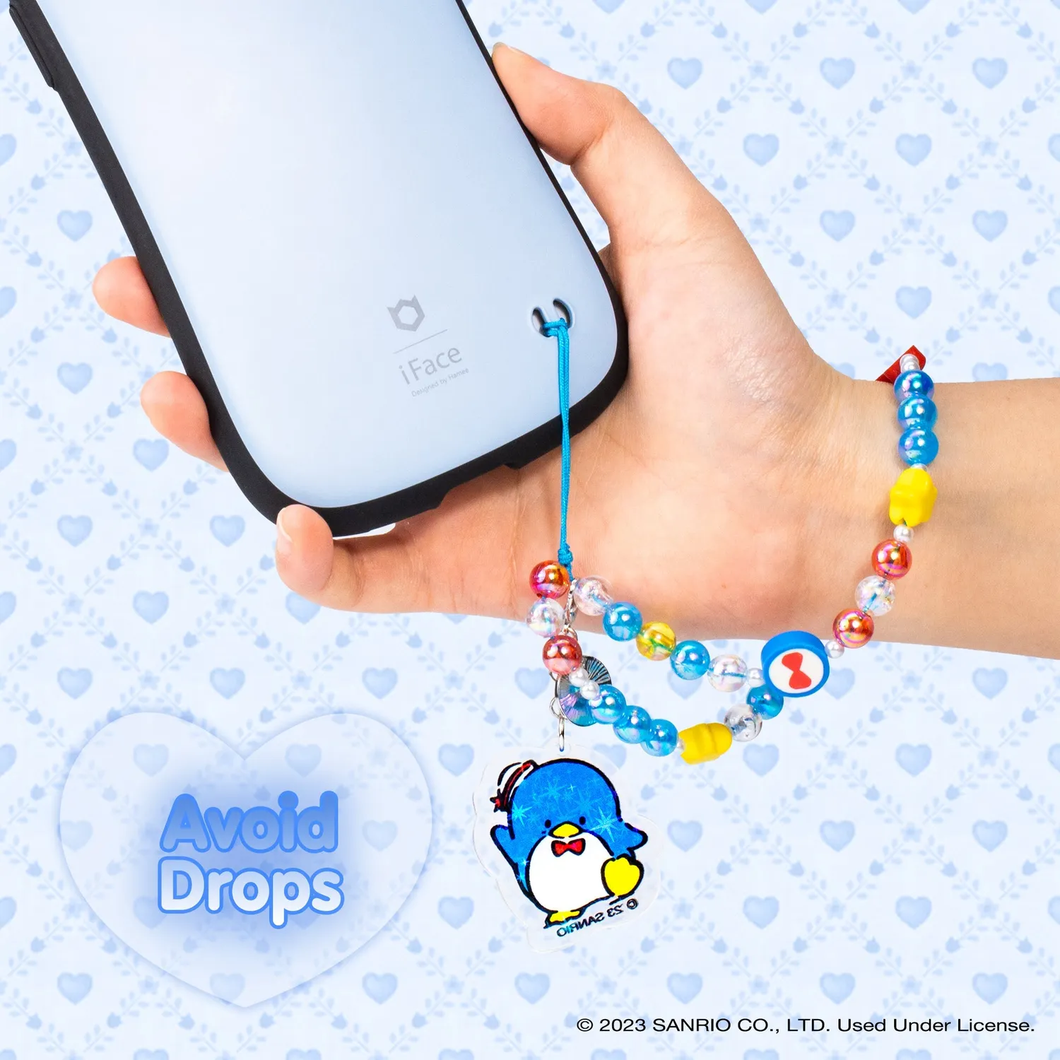 Tuxedosam Beaded Charm Mobile Phone Wrist Strap mobilrem