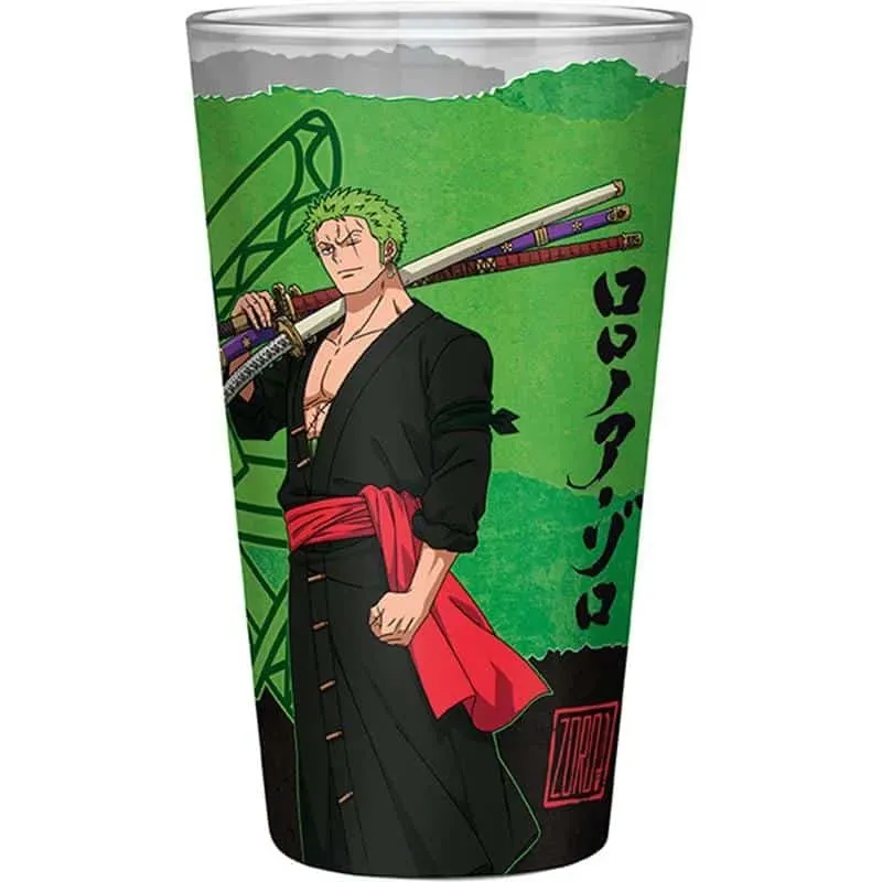 One Piece Zoro stort glass 400 ml