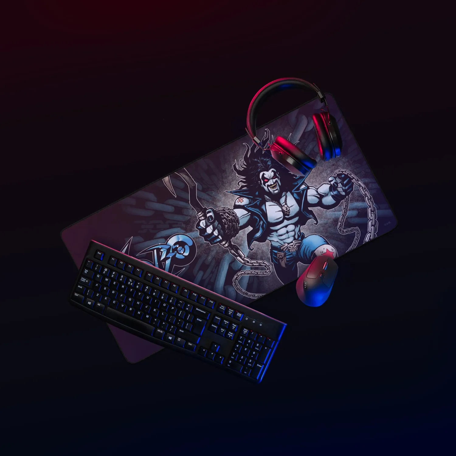 Lobo The Main Man Classic ’90s skrivebordsmatte 12×22 eller 16×32
