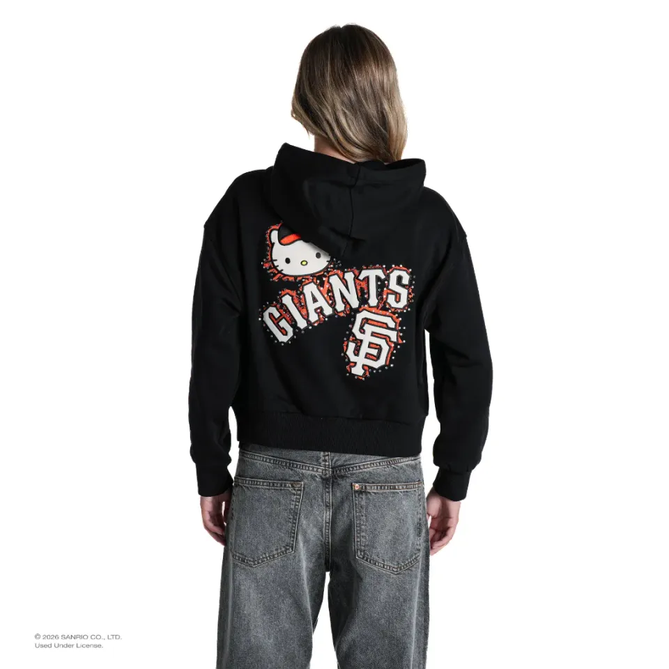 Hello Kitty x The Wild Collective San Francisco Giants hettejakke svart XS