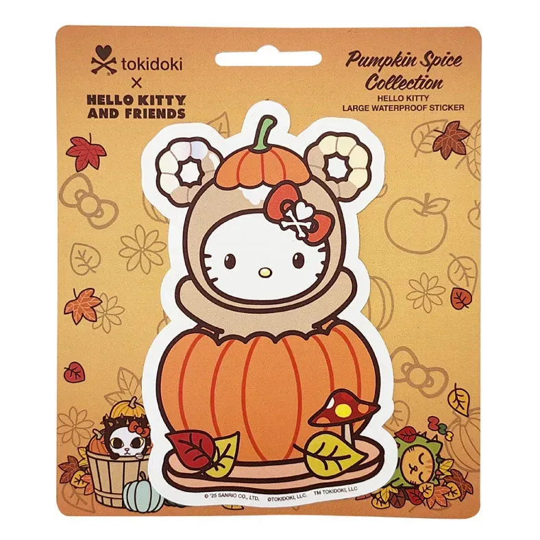 Hello Kitty x tokidoki Pumpkin Spice Harvest klistremerke stort