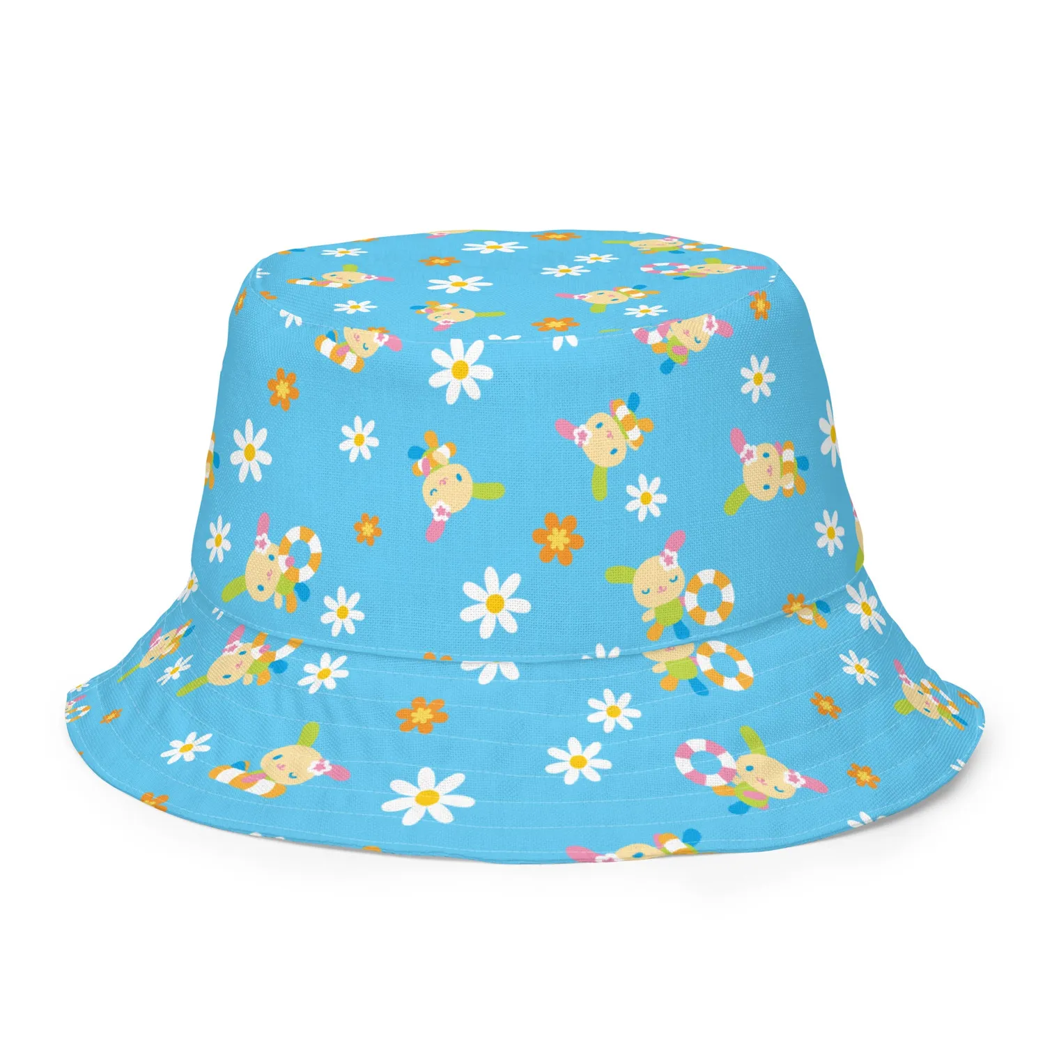 Hello Kitty U*SA*HA*NA Pool Party Reversible Bucket Hat bøttehatt S/M eller L/XL