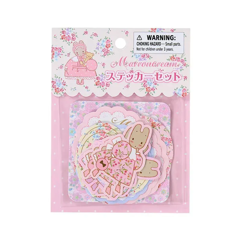 Hello Kitty Fashion Show 40th Anniversary Marroncream klistremerker 16 stk
