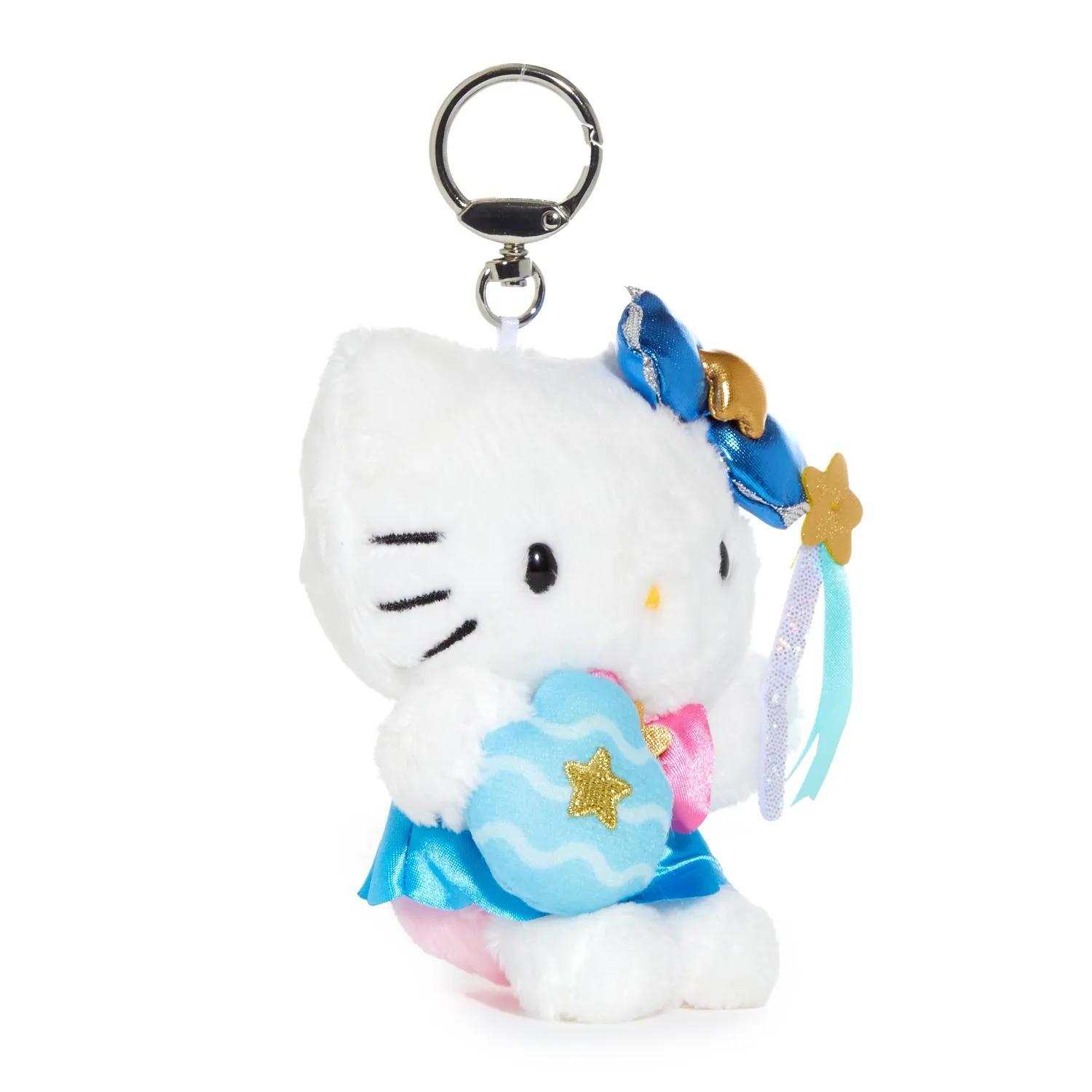 Hello Kitty Zodiac Series Aquarius Plush Keychain nøkkelring vannmann 2025