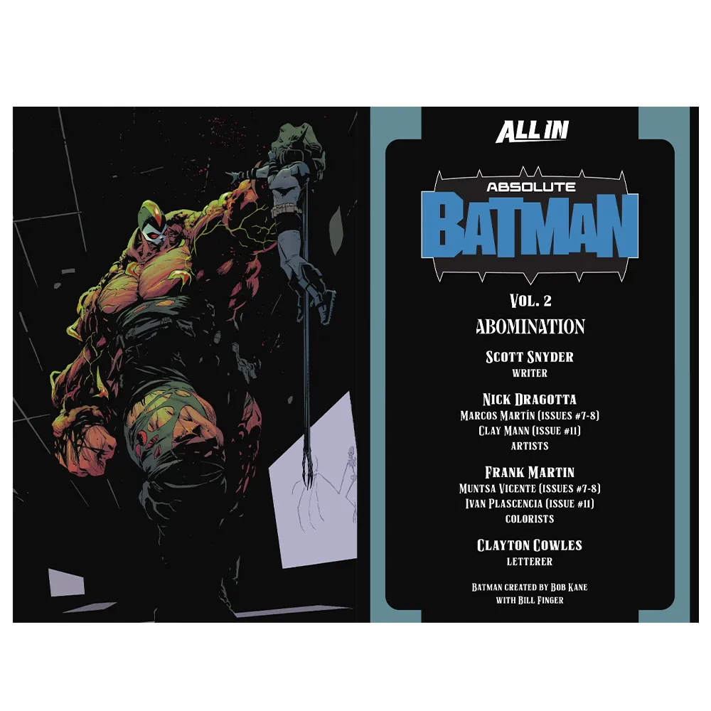 Absolute Batman Vol. 2: Abomination grafisk roman hardcover