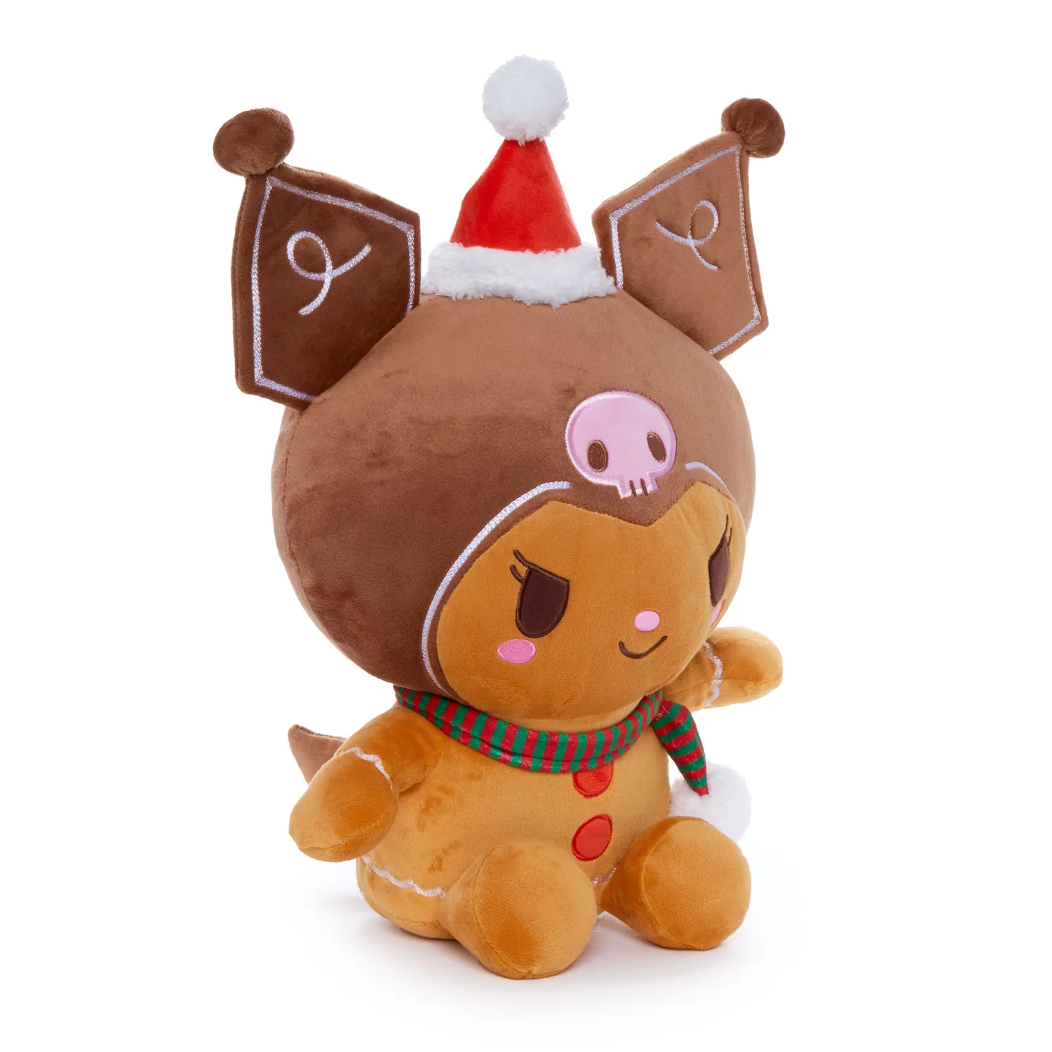 Hello Kitty Holiday Gingerbread Friends Kuromi 12” kosedyr sittende
