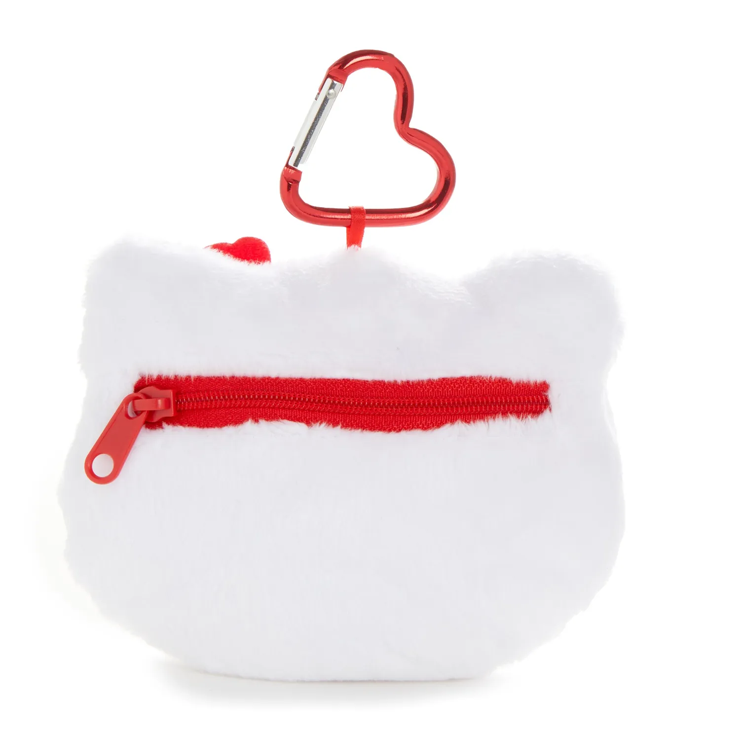 Hello Kitty Island Hibiscus Series White Plush Mini Face Pouch