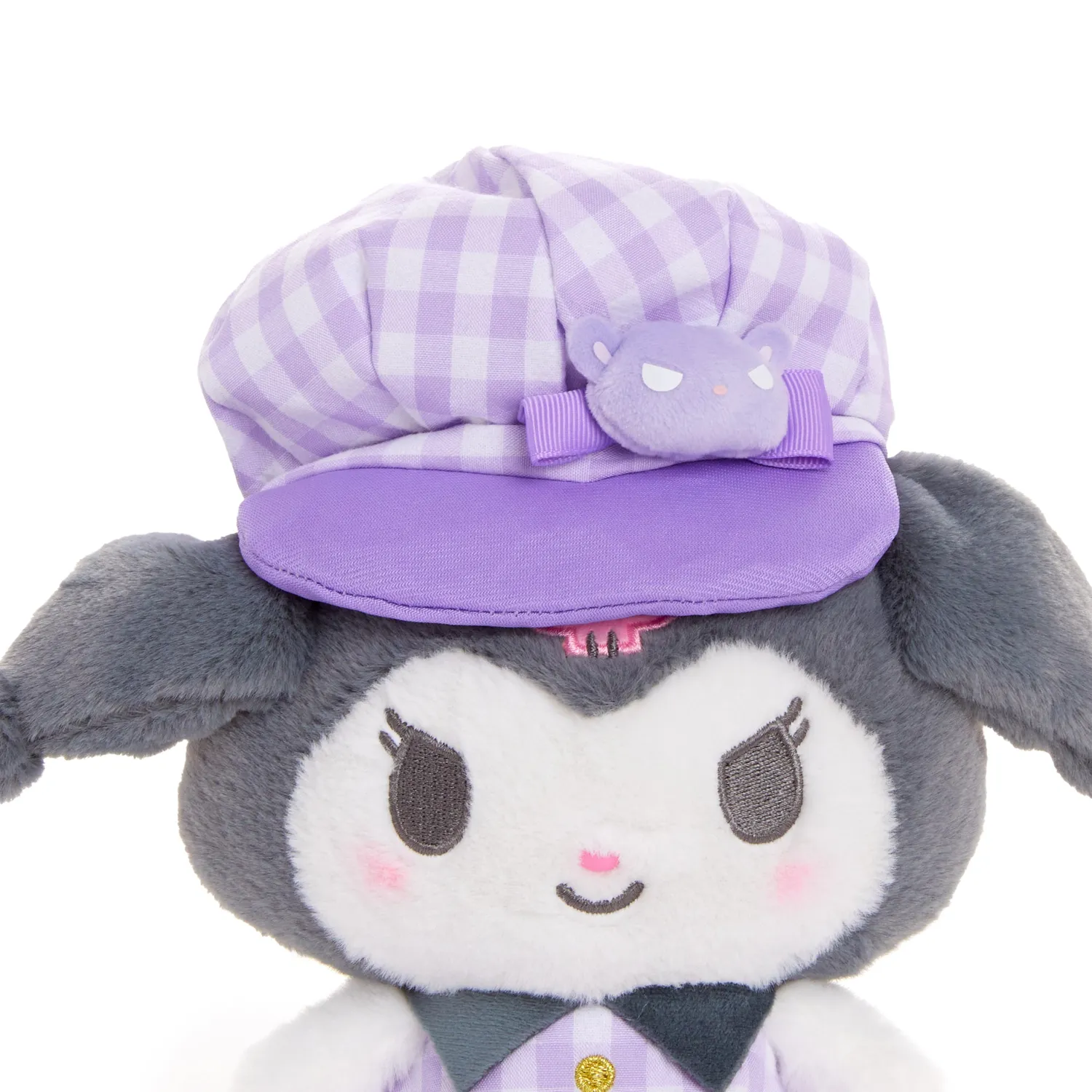 Hello Kitty Gingham Cap Series Kuromi plysjbamse 8 tommer
