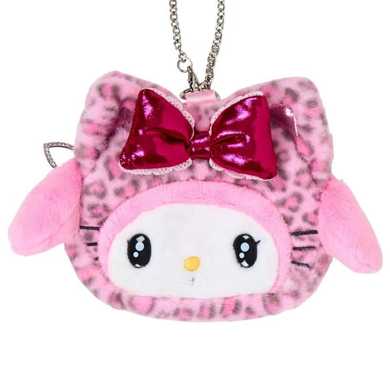 Hello Kitty Leopard Cat My Melody plysjpung med glidelås