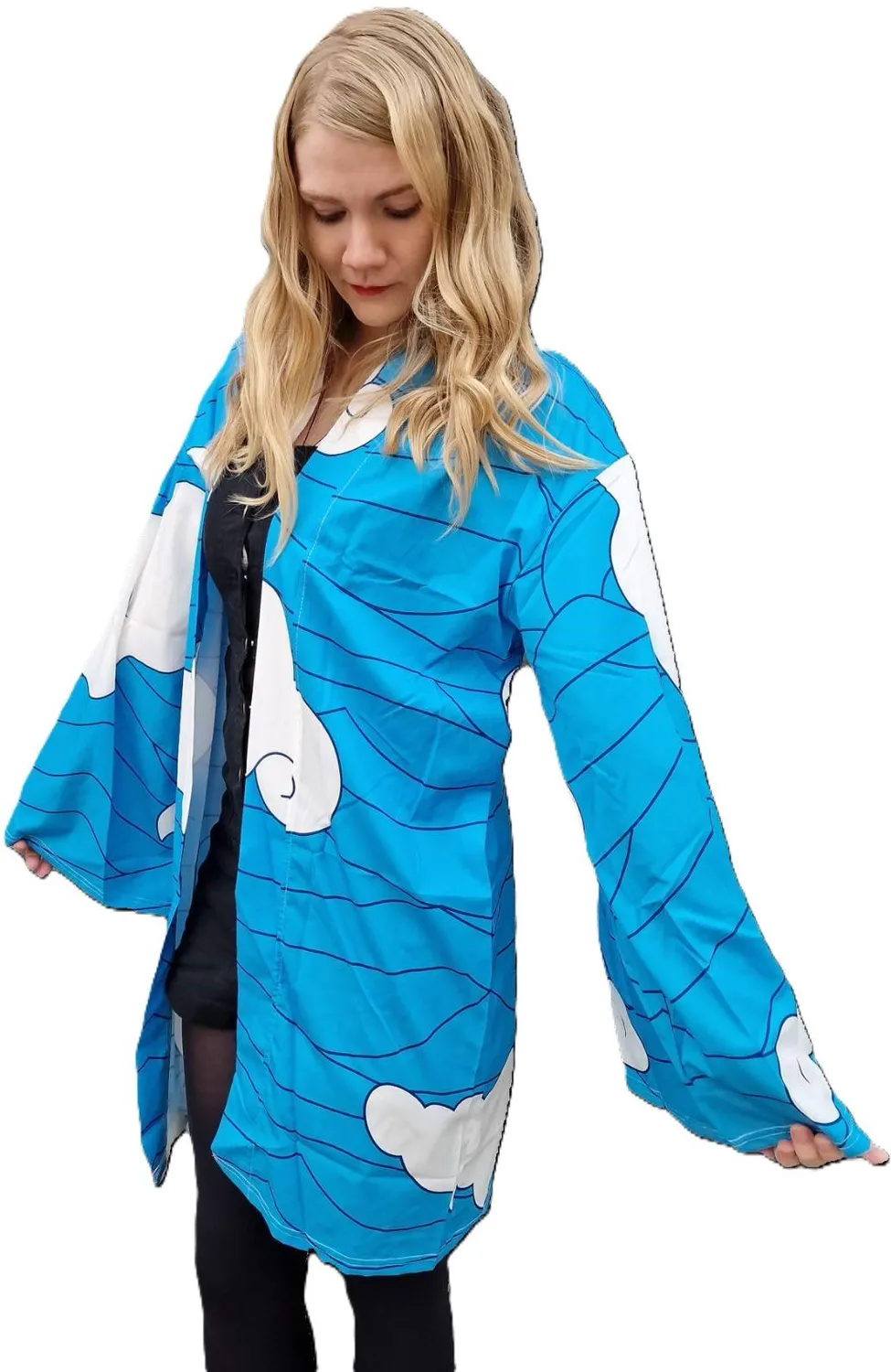 Neo Tokyo Demon Slayer Long Happi jakke One Size Sakonji-mønster