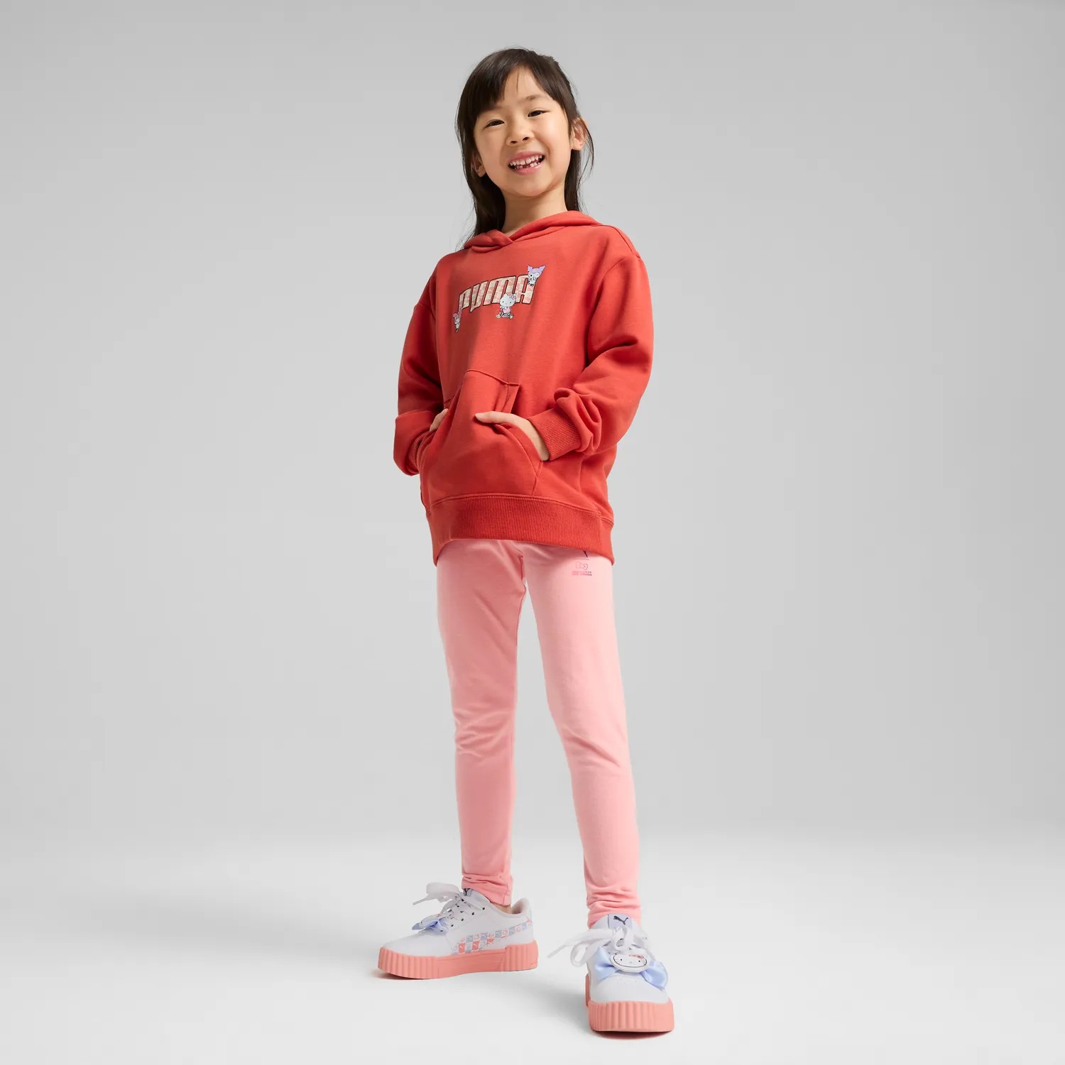 Hello Kitty and Friends PUMA Kids Relaxed Hoodie Red Fire 3T