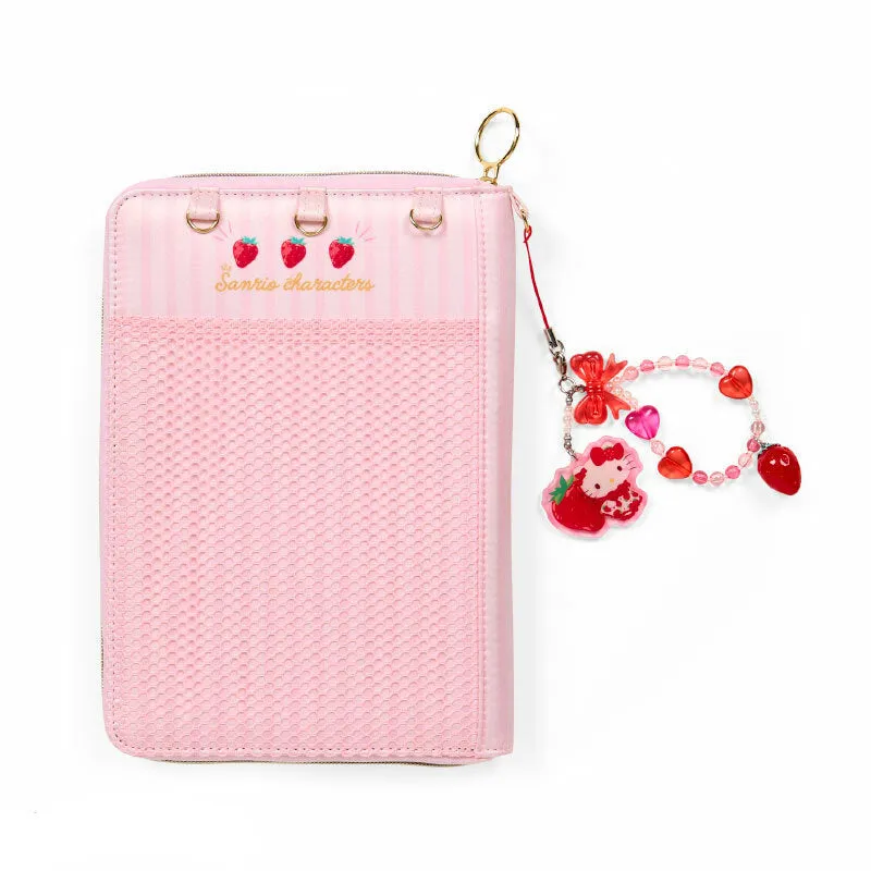 Hello Kitty Strawberry News 50th Anniversary reiseetui med lommer
