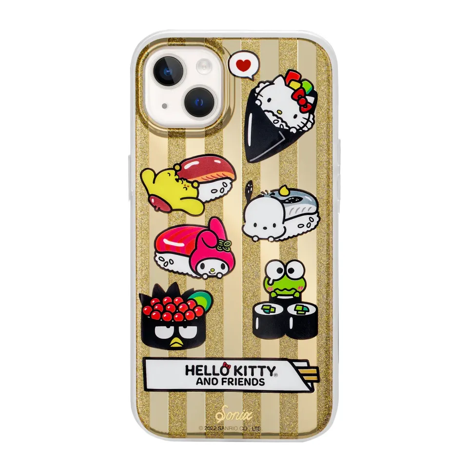 Hello Kitty and Friends x Sonix Sushi iPhone-deksel gull 14/13