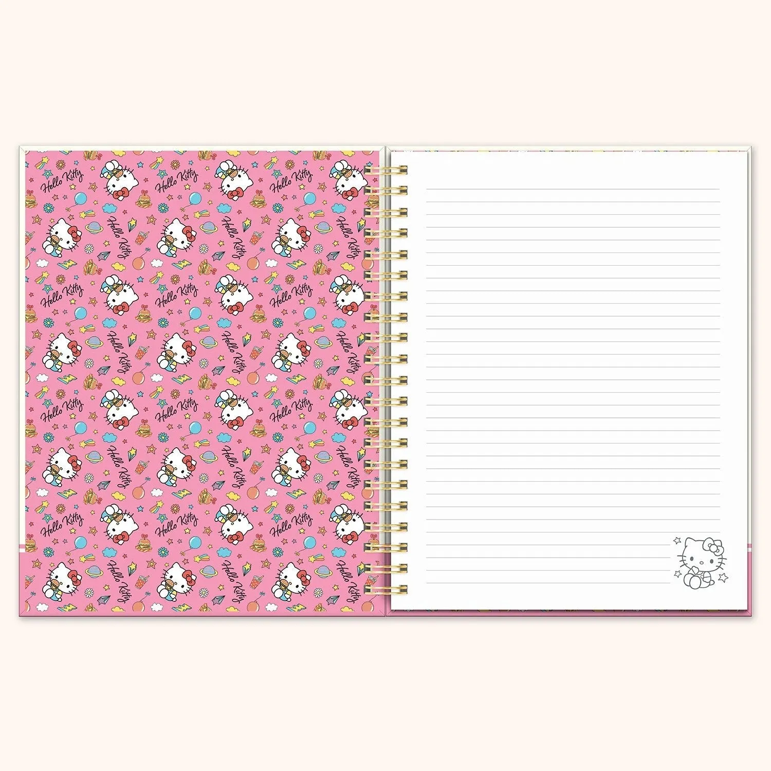 Hello Kitty x Studio Oh! College Letters spiralnotatbok ekstra stor