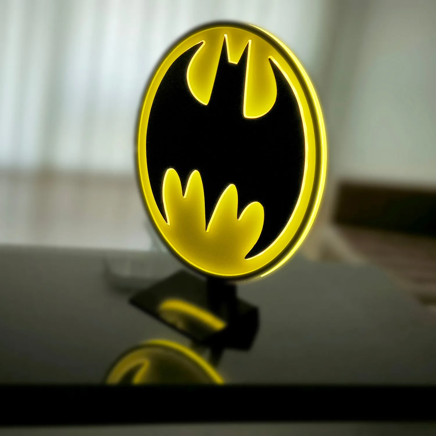 Batman Vintage Brandlite LED Logo Light LED-lampe 23 cm med USB-adapter