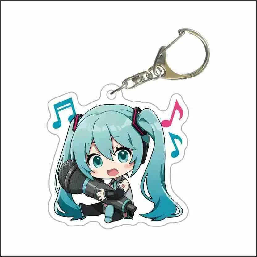 Neo Tokyo Vocaloid Chibi Miku Acrylic Keychain nøkkelring