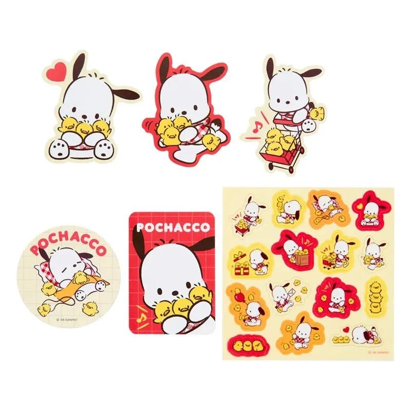 Hello Kitty Pochacco I Love Pi-Chans klistremerker 25 stk