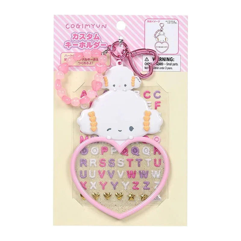 Hello Kitty Cogimyun Customizable Keychain nøkkelring med klistremerker