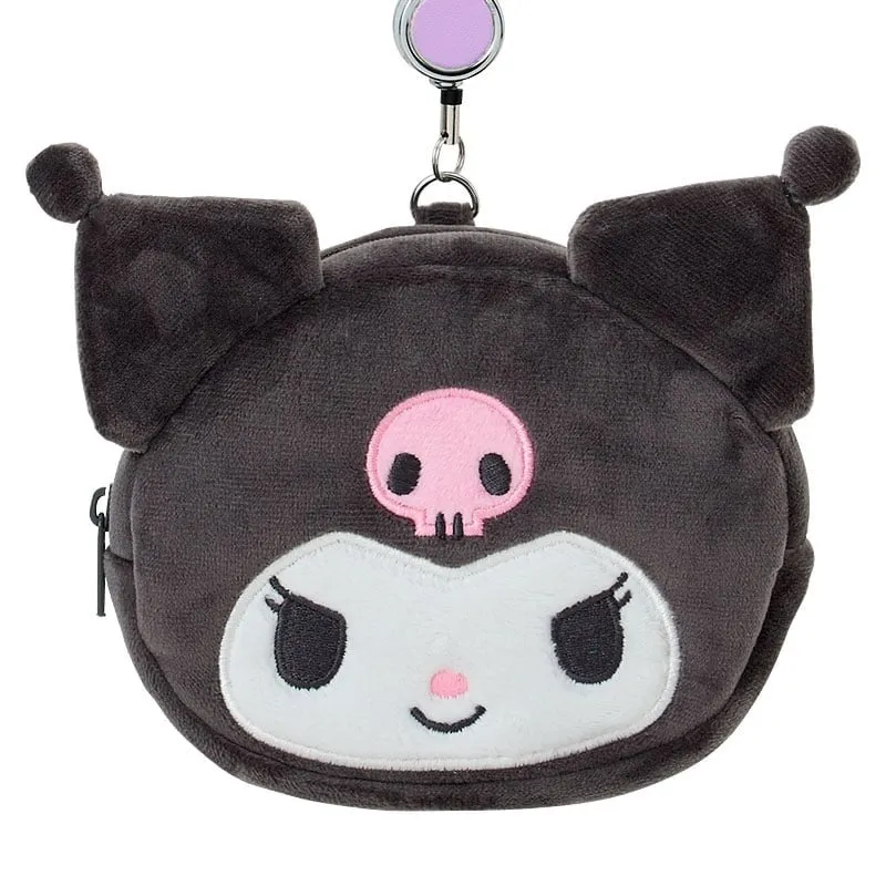 Hello Kitty Kuromi kortholder med uttrekkssnelle og glidelås