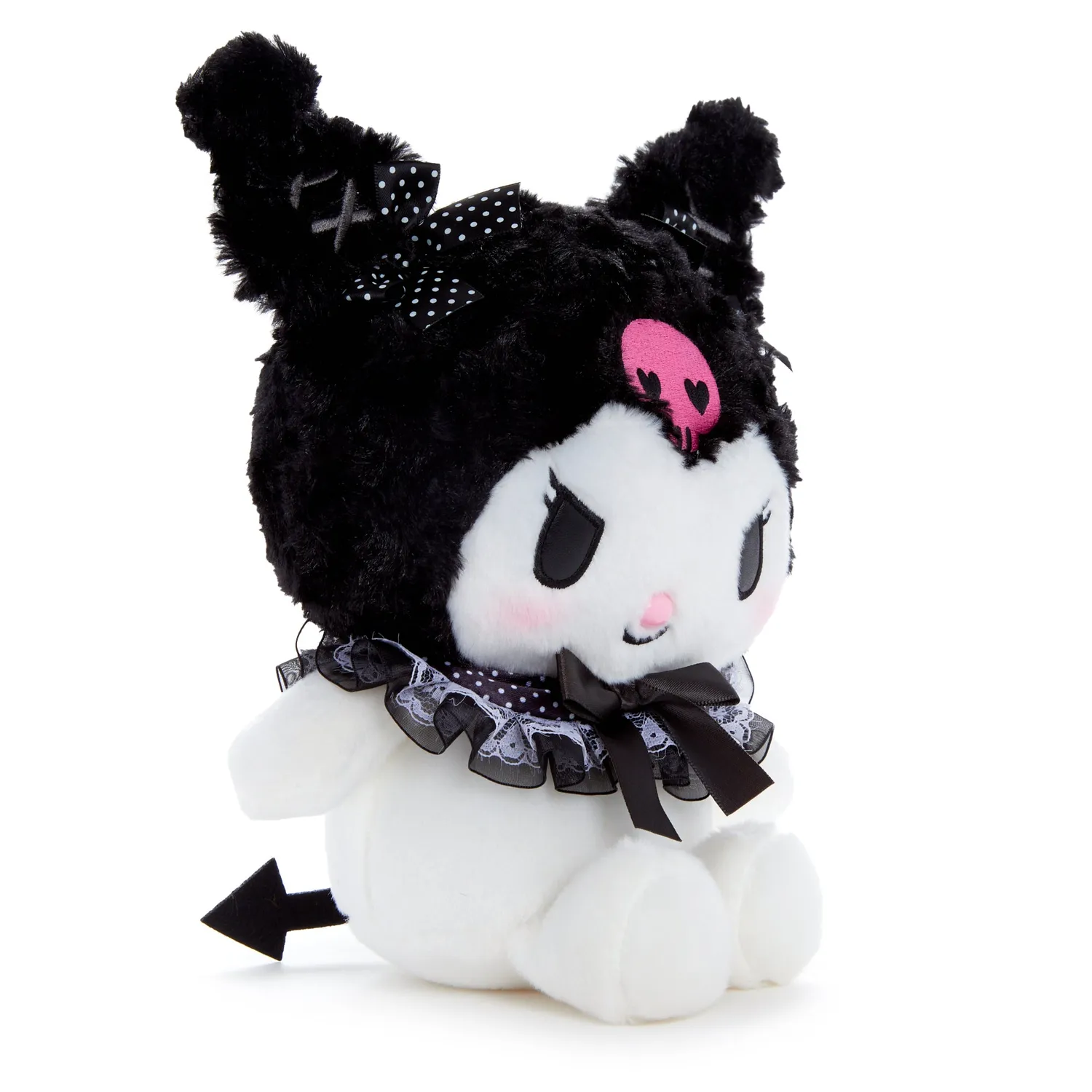 Hello Kitty Ditty Dots Kuromi kosedyr 9 tommer med blonder