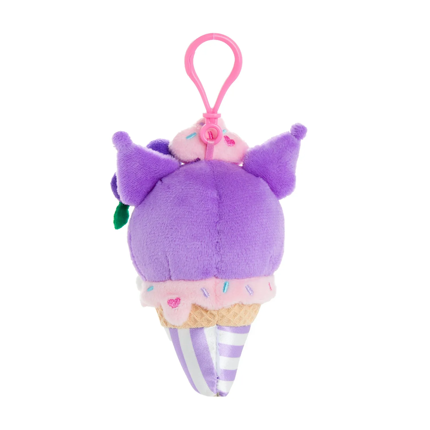 Hello Kitty Ice Cream Treat Series Kuromi Plush Mascot Clip bamseklips
