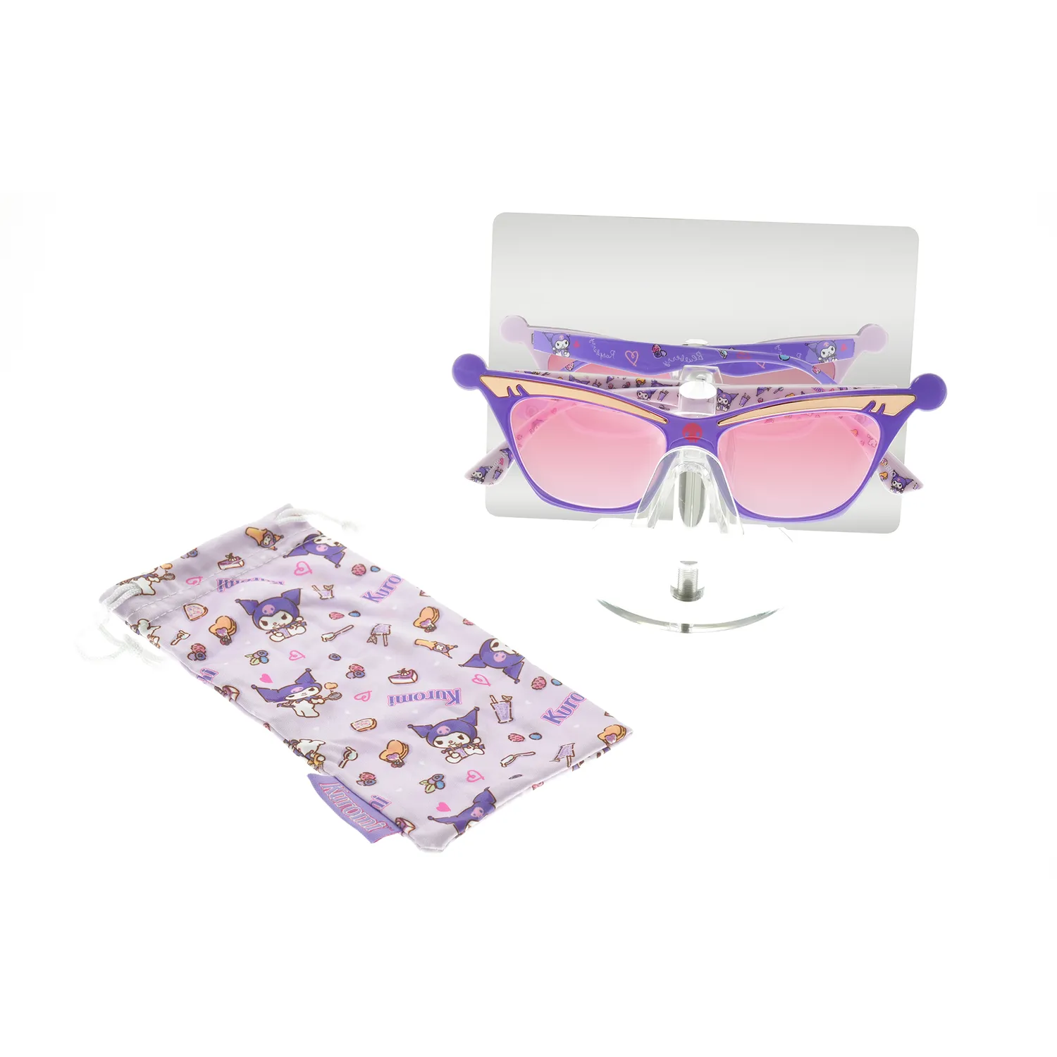 Hello Kitty Sunscape Eyewear Kuromi x Smoothie solbriller lilla rosa UV400