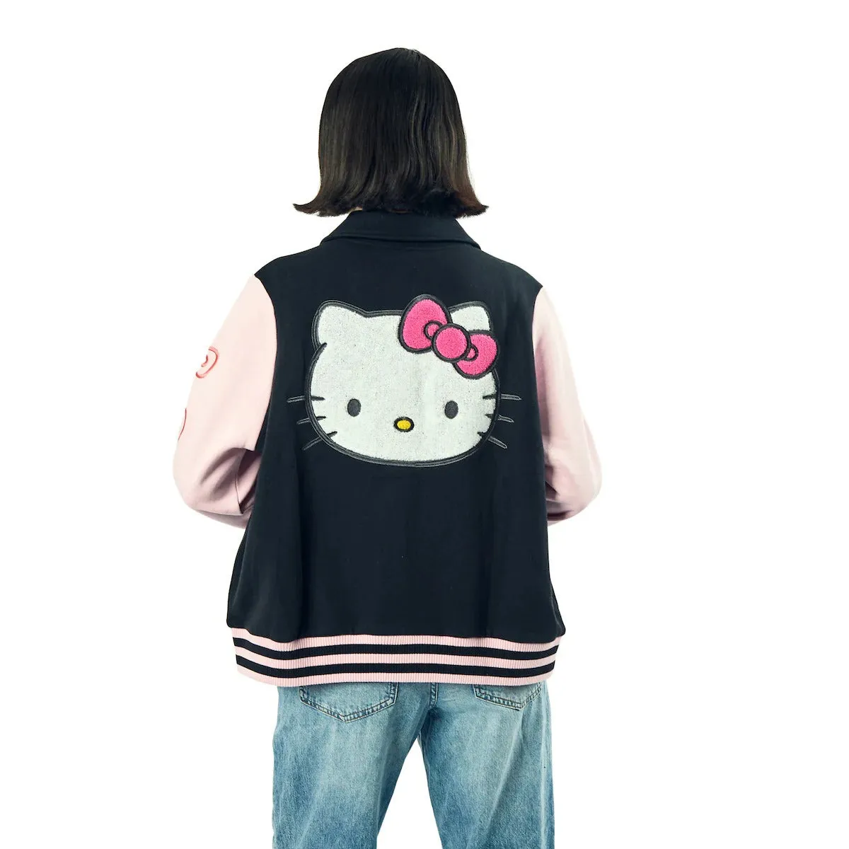 Hello Kitty Rainbow Varsity Jacket jakke – multi, S–XXL