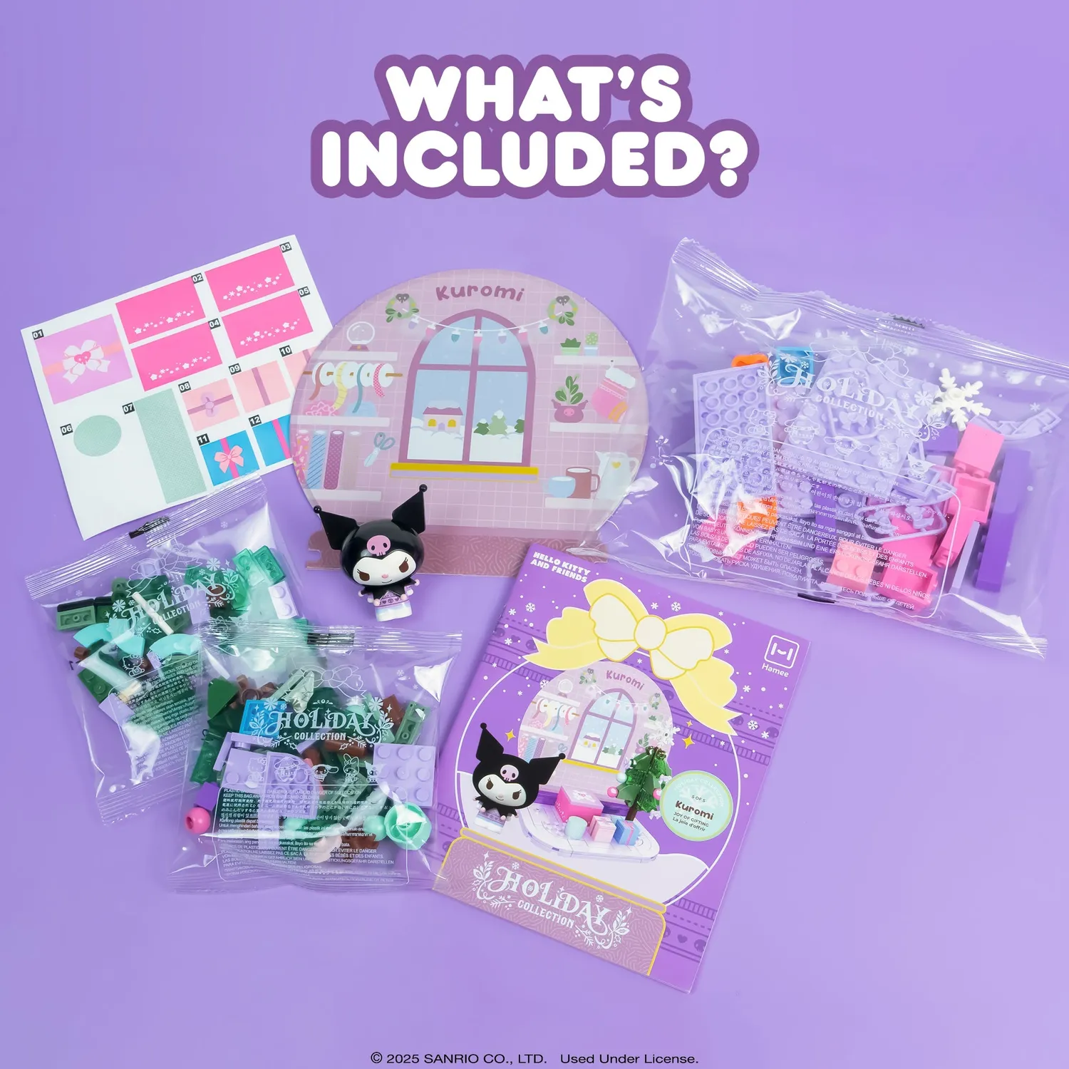 Hello Kitty Kuromi byggesett Holiday Collection julemotiv