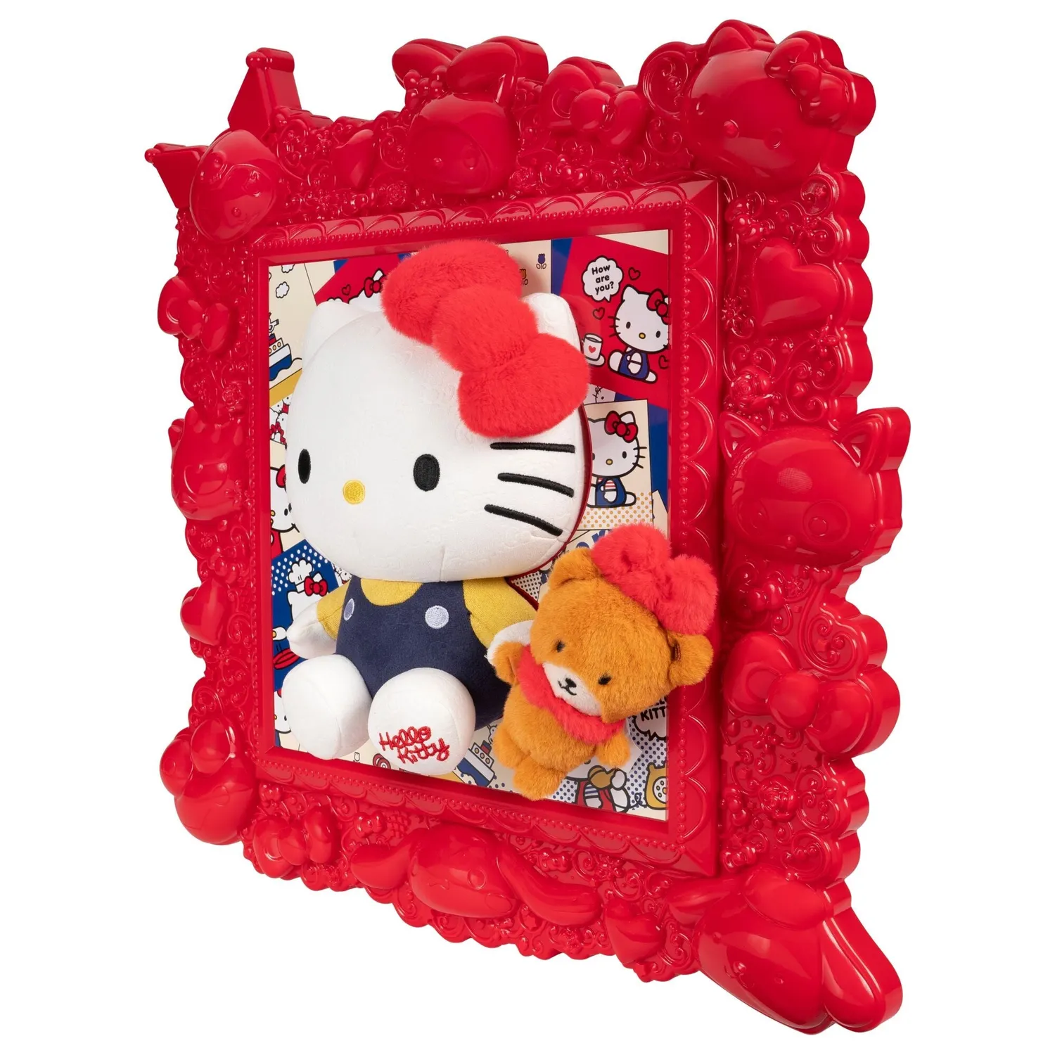Hello Kitty & Tiny Chum Plush Besties 3D Display Frame plysjramme