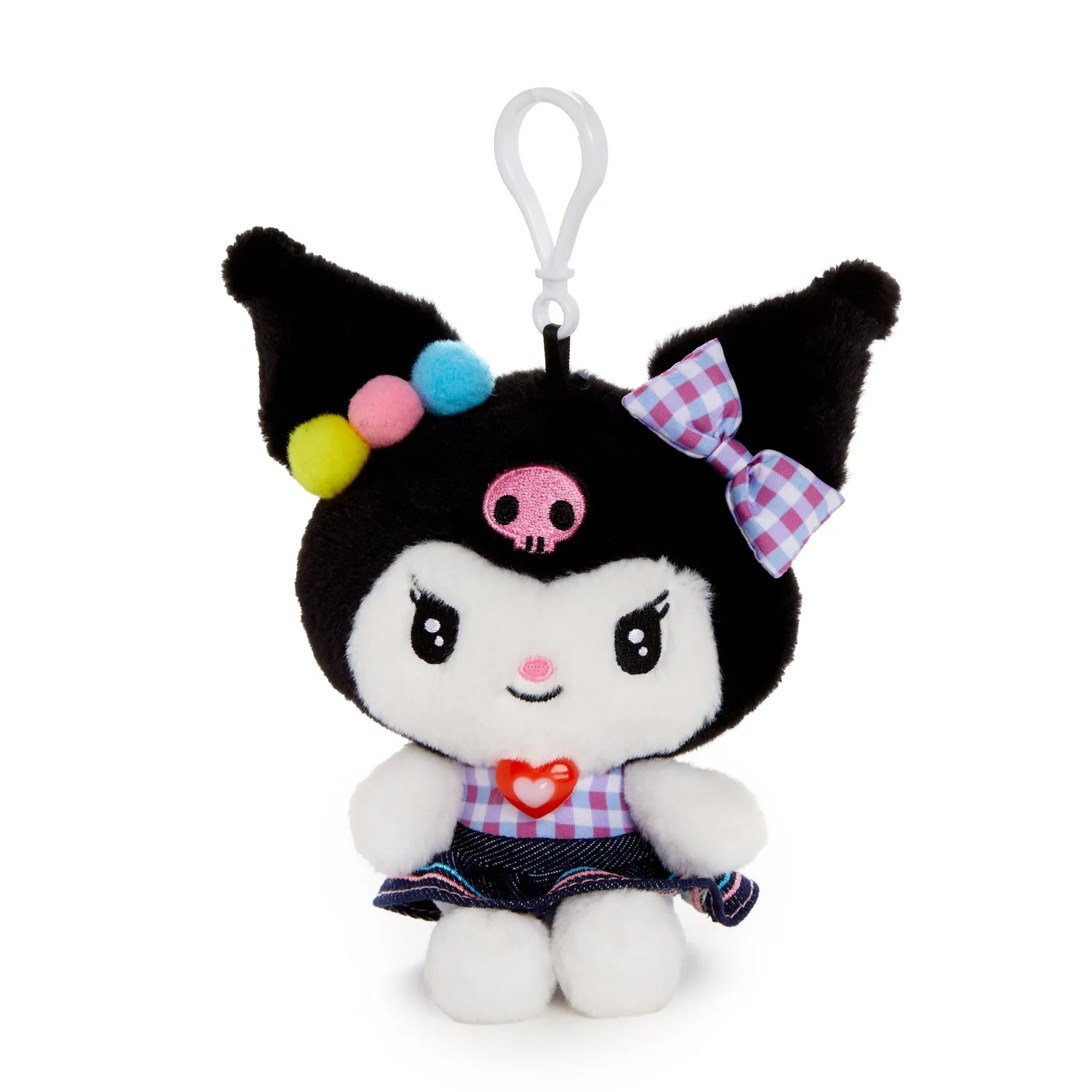 Hello Kitty Retro Denim Series Kuromi Mascot Clip kosedyrklips