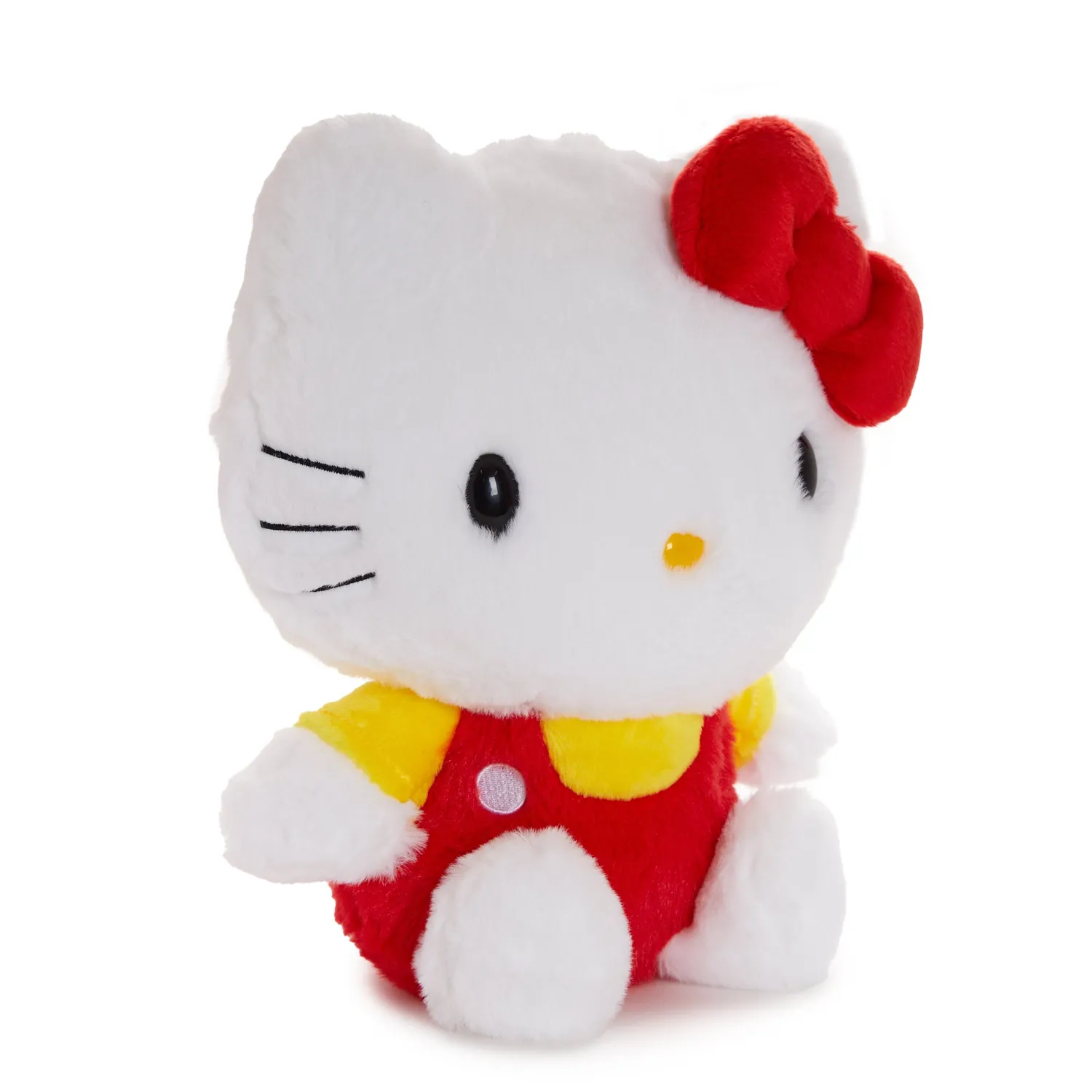 Hello Kitty 10" Standard plysjbamse rød sløyfe og overall
