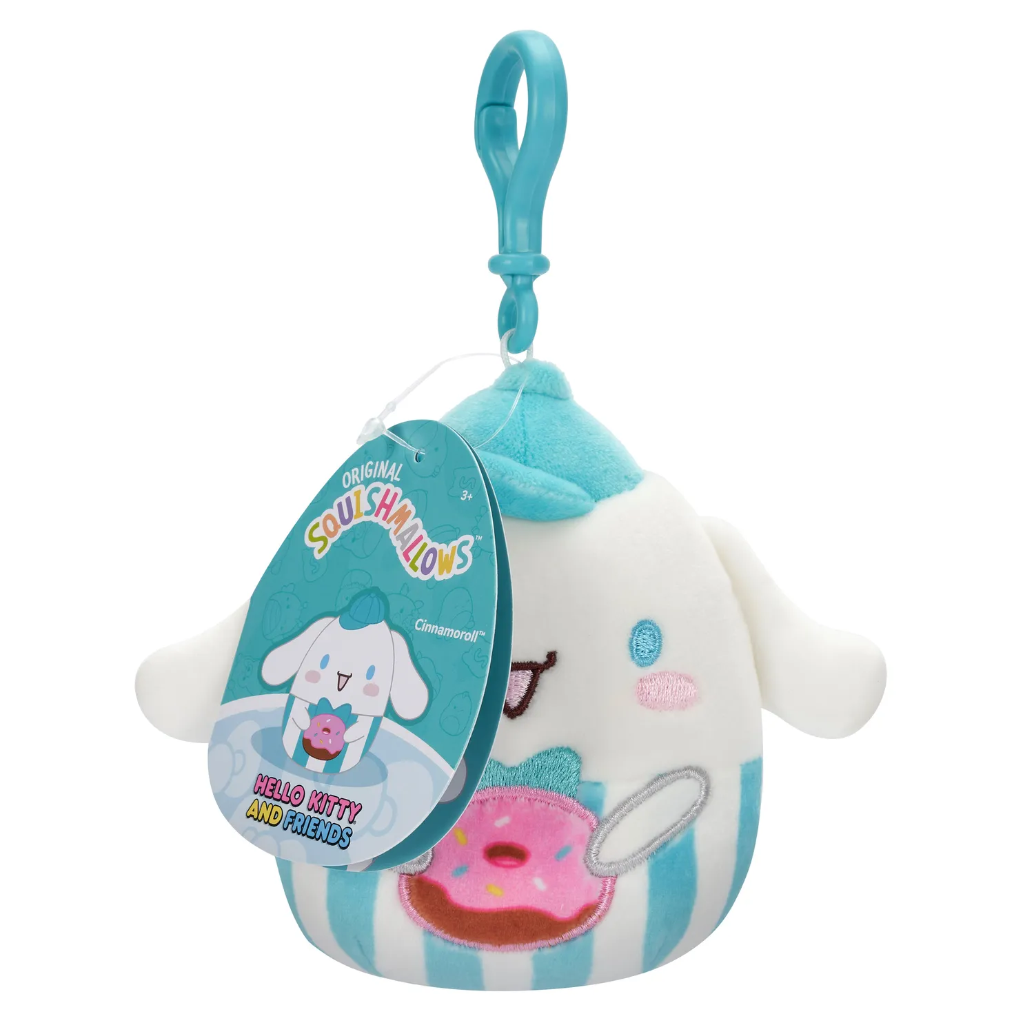 Hello Kitty Cinnamoroll Squishmallow Plush Mascot Clip Donut kosedyrklips