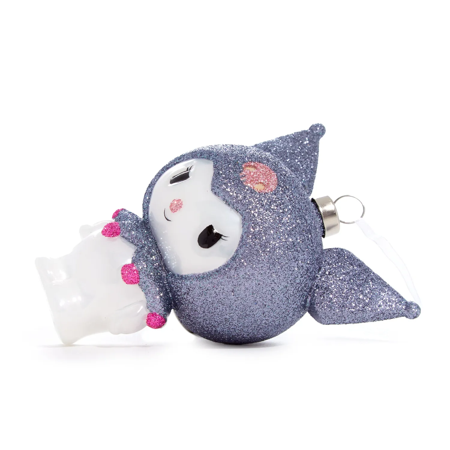 Hello Kitty Kuromi x Kat + Annie Glass Ornament glasspynt ca. 5 tommer