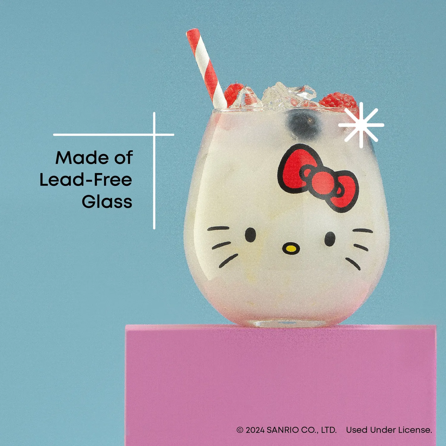 Hello Kitty JoyJolt Hello Kitty and Friends Hello Sippy Stemless Glasses glass 4 stk
