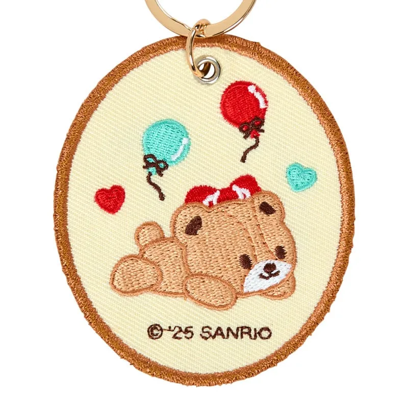 Hello Kitty Sanrio Character Award Series Tiny Chum maskot-nøkkelring brodert merke
